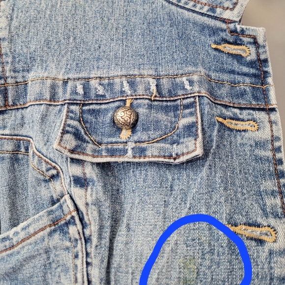 Vintage Cropped Denim Jacket by Rewind - Picture 12 of 12